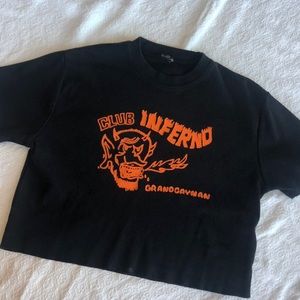 Brandy Melville Club Inferno Crop Top